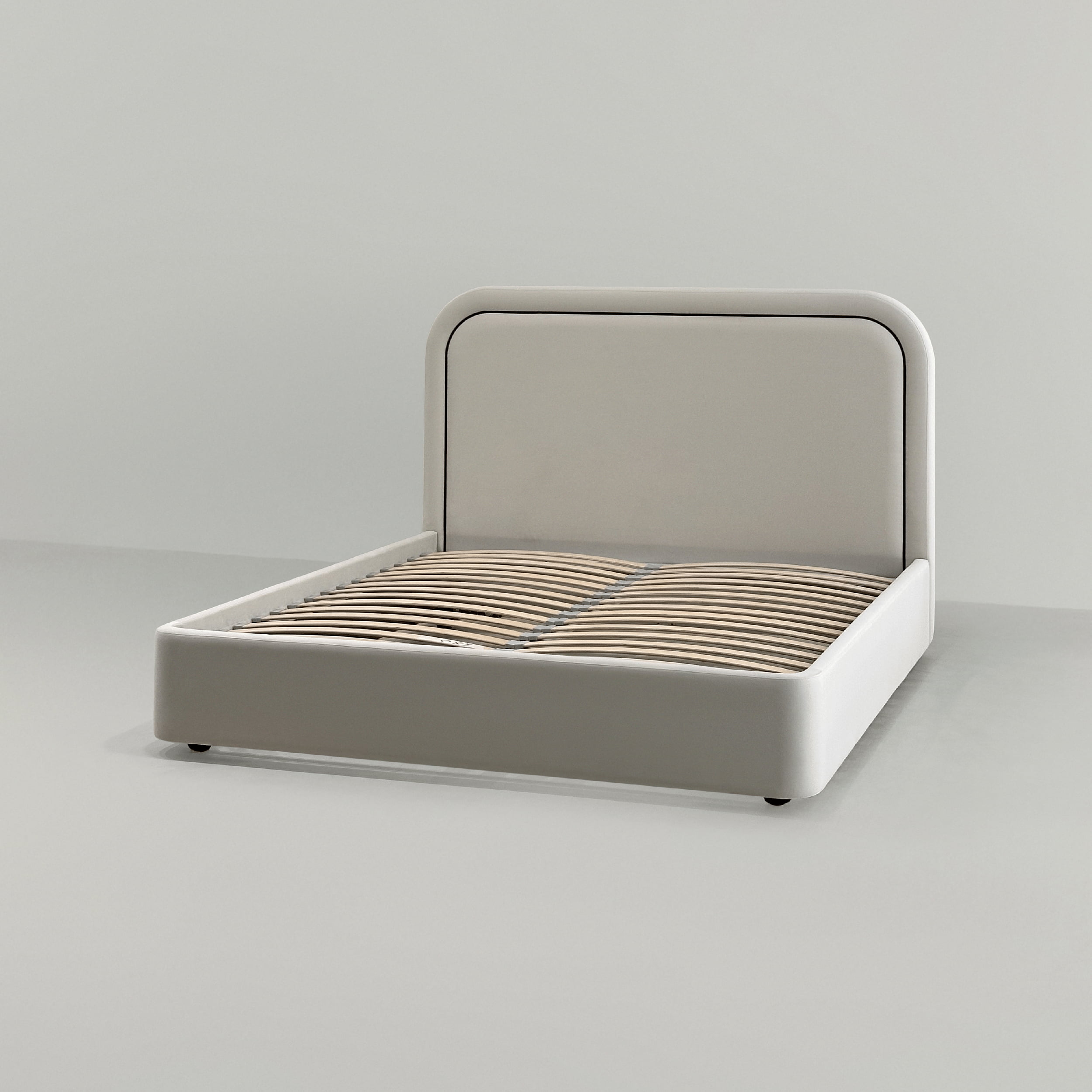 Кровать Лукас с подъемным механизмом в интерьере в обивке: Союз-М Velutto 01 / Кант Союз-М Velutto 34. Фото 6