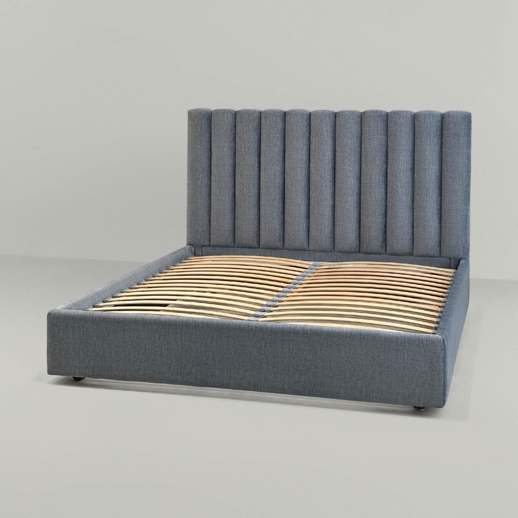 Кровать Натан с подъемным механизмом в интерьере в обивке: Missoni 05 Silver smoke. Фото 6