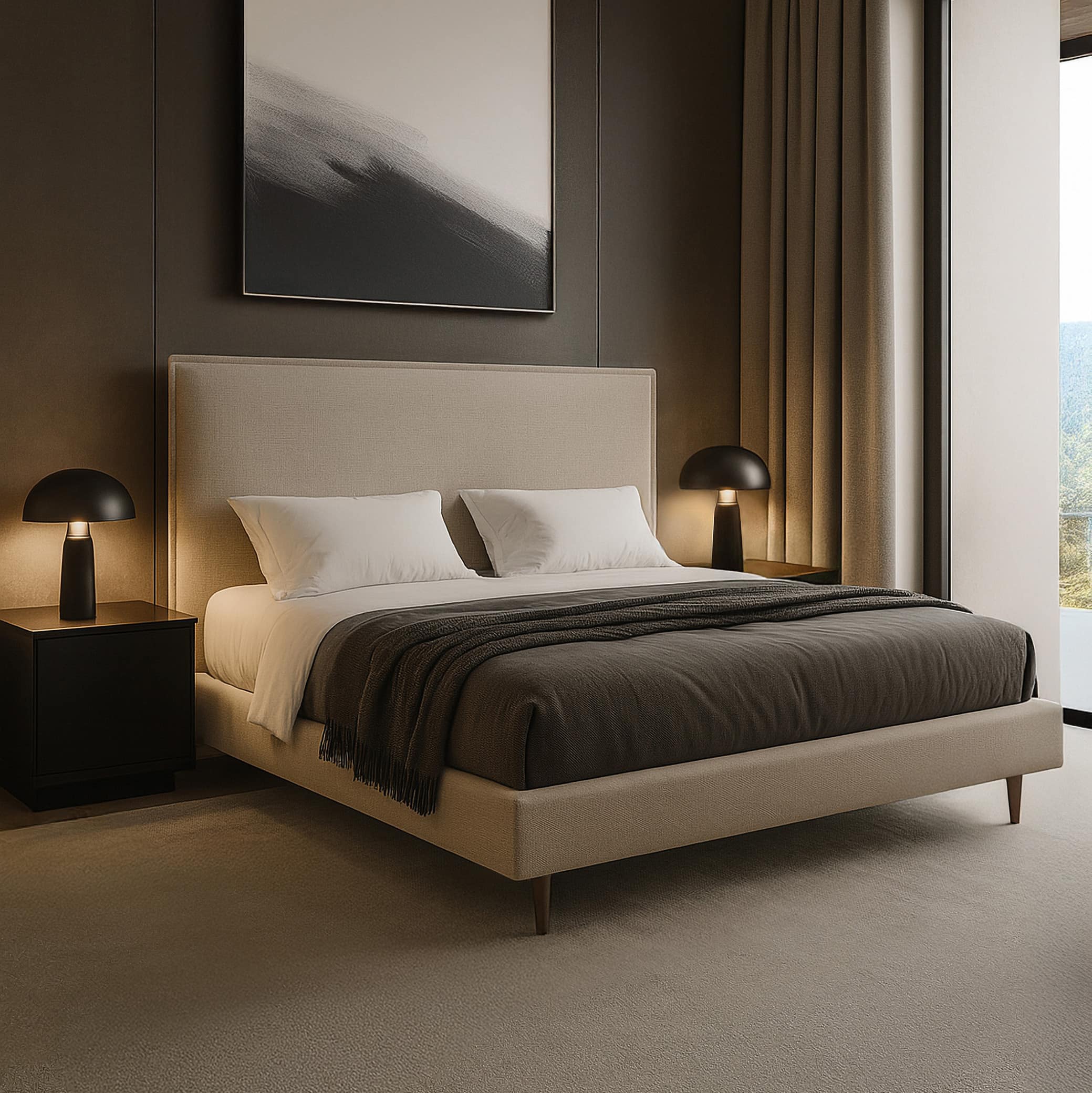 Двуспальная Кровать Эрик на ножках . Фото 4