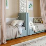 Лавсит детская кровать с вертикальными панелями