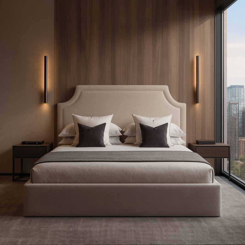 Кровать Томас с подъемным механизмом в интерьере в обивке: Egida Teddy 005. Фото 1