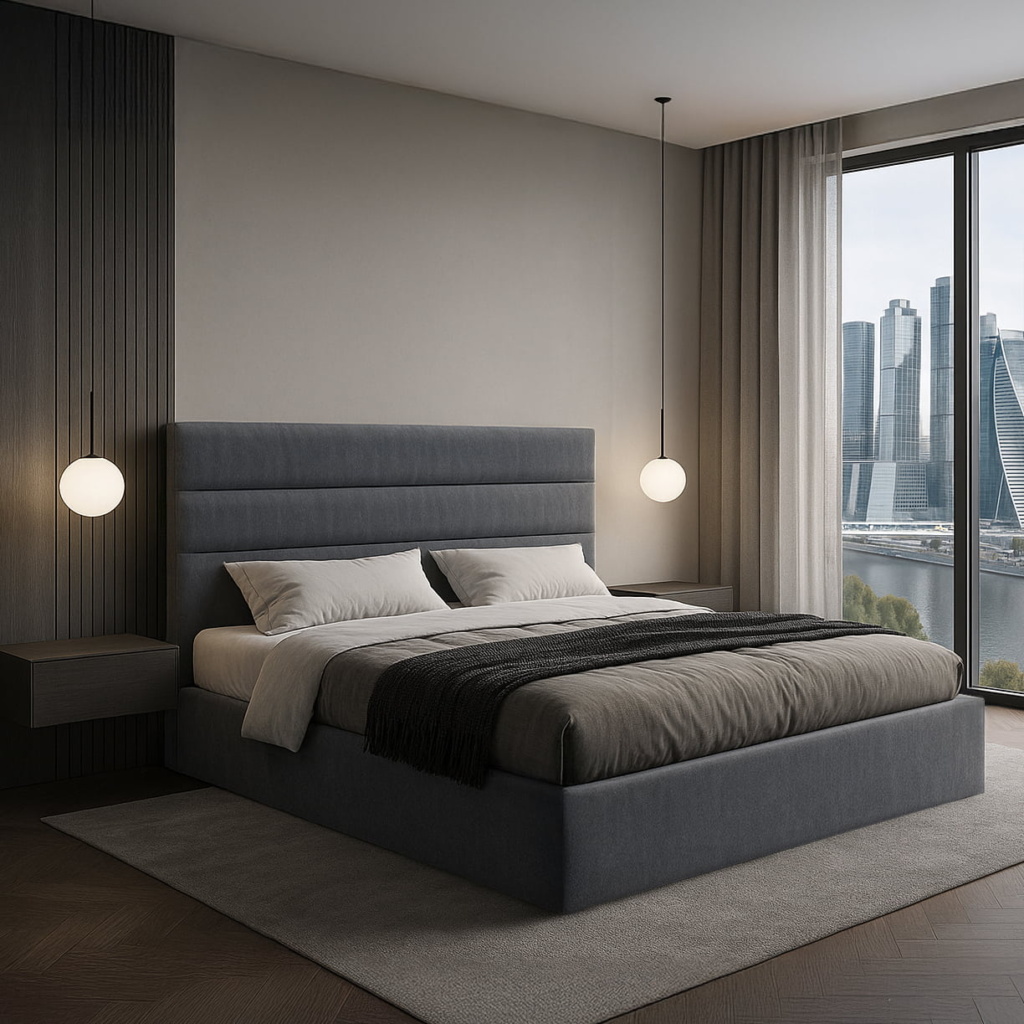 Кровать Колин с подъемным механизмом в интерьере. Фото 2