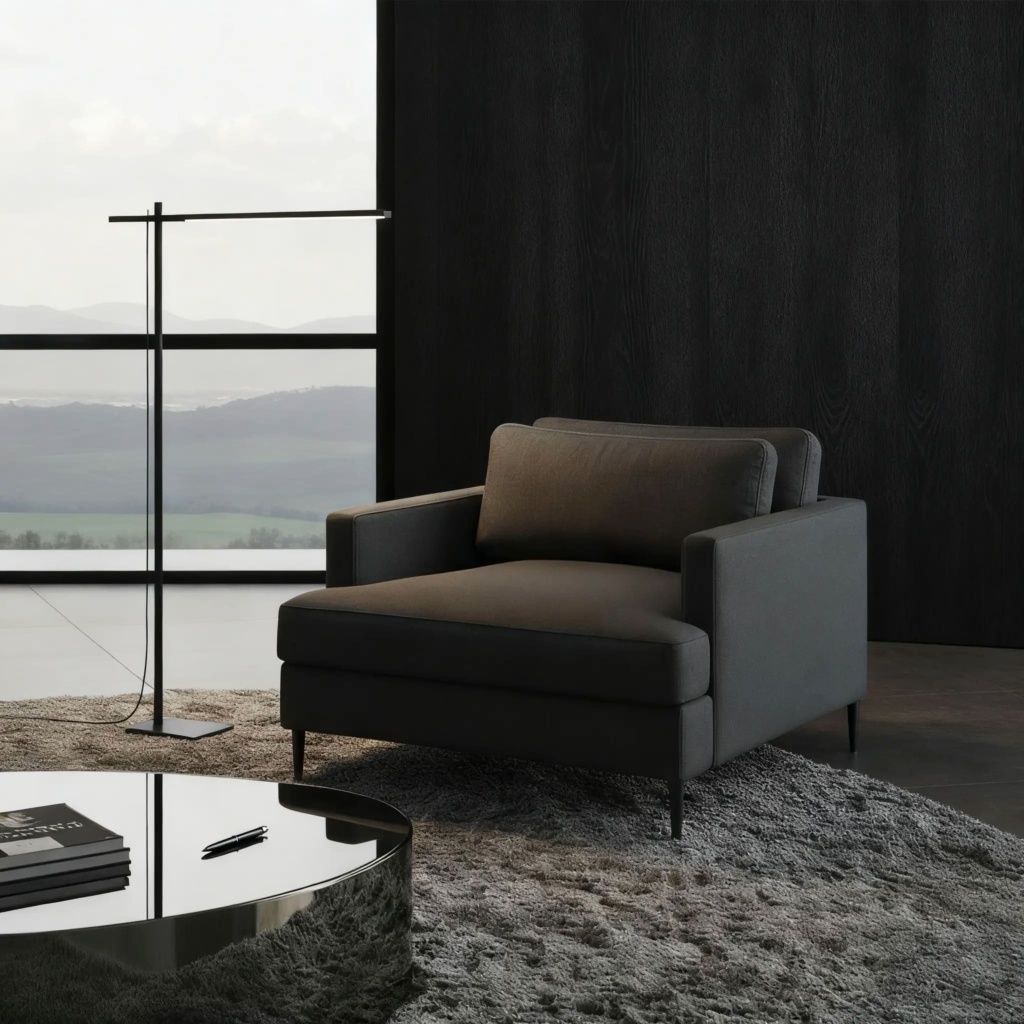 Кресло Мэтт в интерьере в обивке: Vektor Leonardo 15. Фото 3