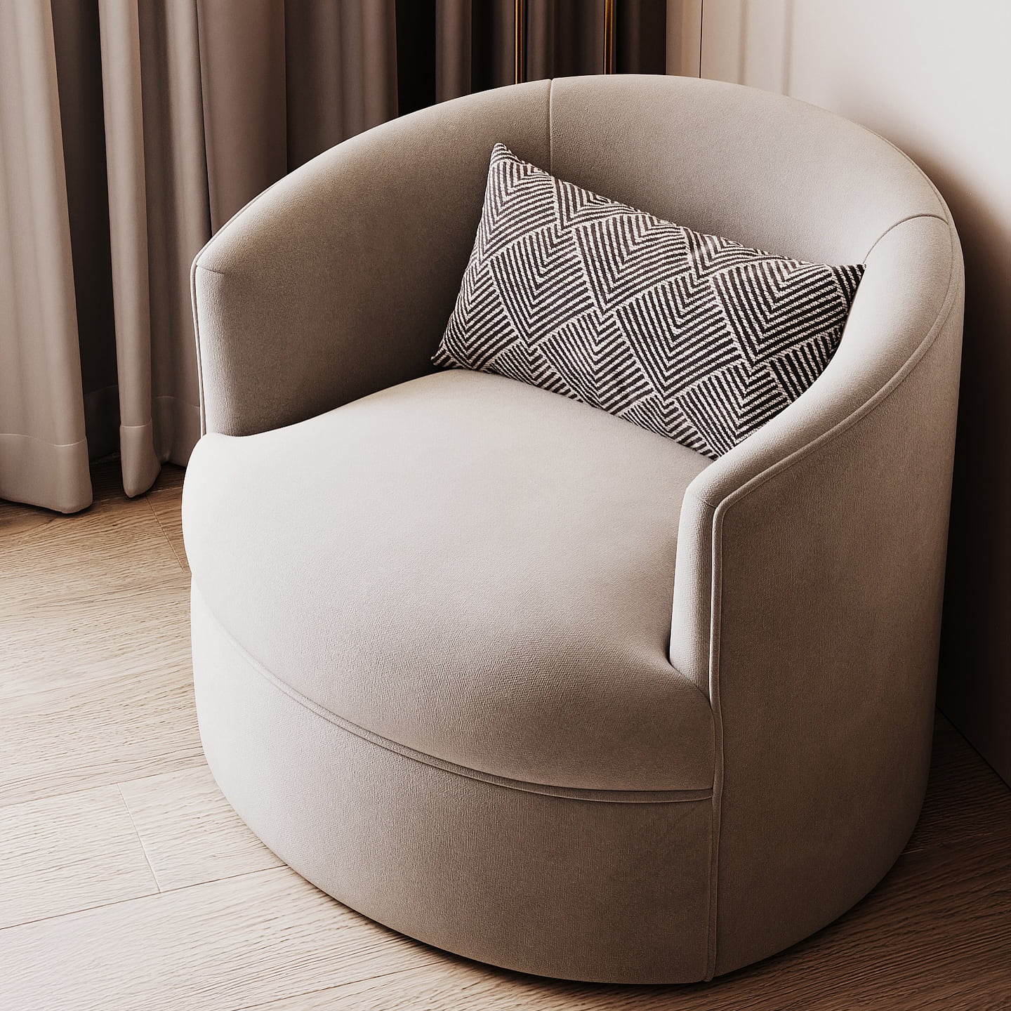 Круглое Большое кресло Ролан поворотное. Фото 4