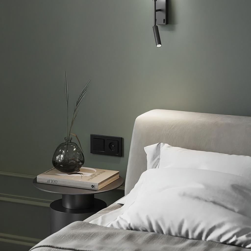 Кровать Уолтер с подъемным механизмом в интерьере в обивке: Laska 05, дизайн от: Студия TS. Фото 2