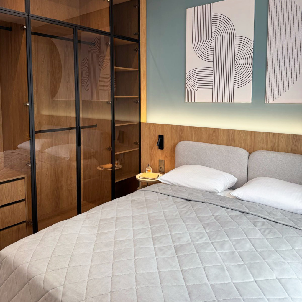 Двуспальная Кровать Тадао с подъемным механизмом . Фото 14