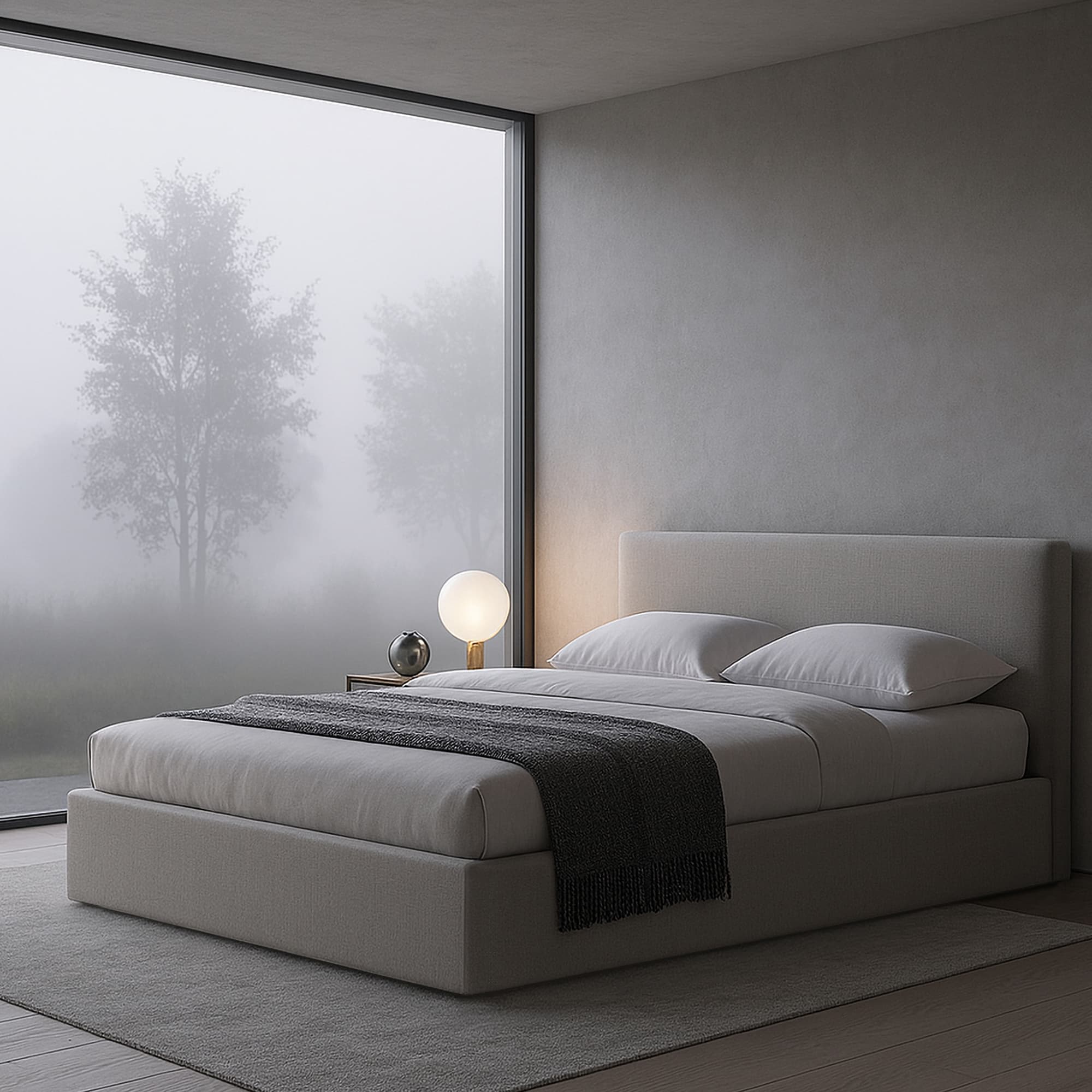 Кровать Кент с подъемным механизмом в интерьере в обивке: Nortex Jazz 18. Фото 8