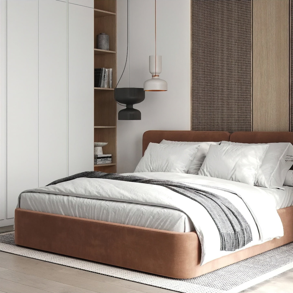 Двуспальная Кровать Тадао с подъемным механизмом . Фото 11