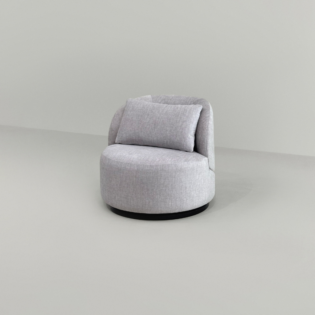 Круглое лаунж кресло Зефир в интерьере в обивке: Missoni 18. Фото 12