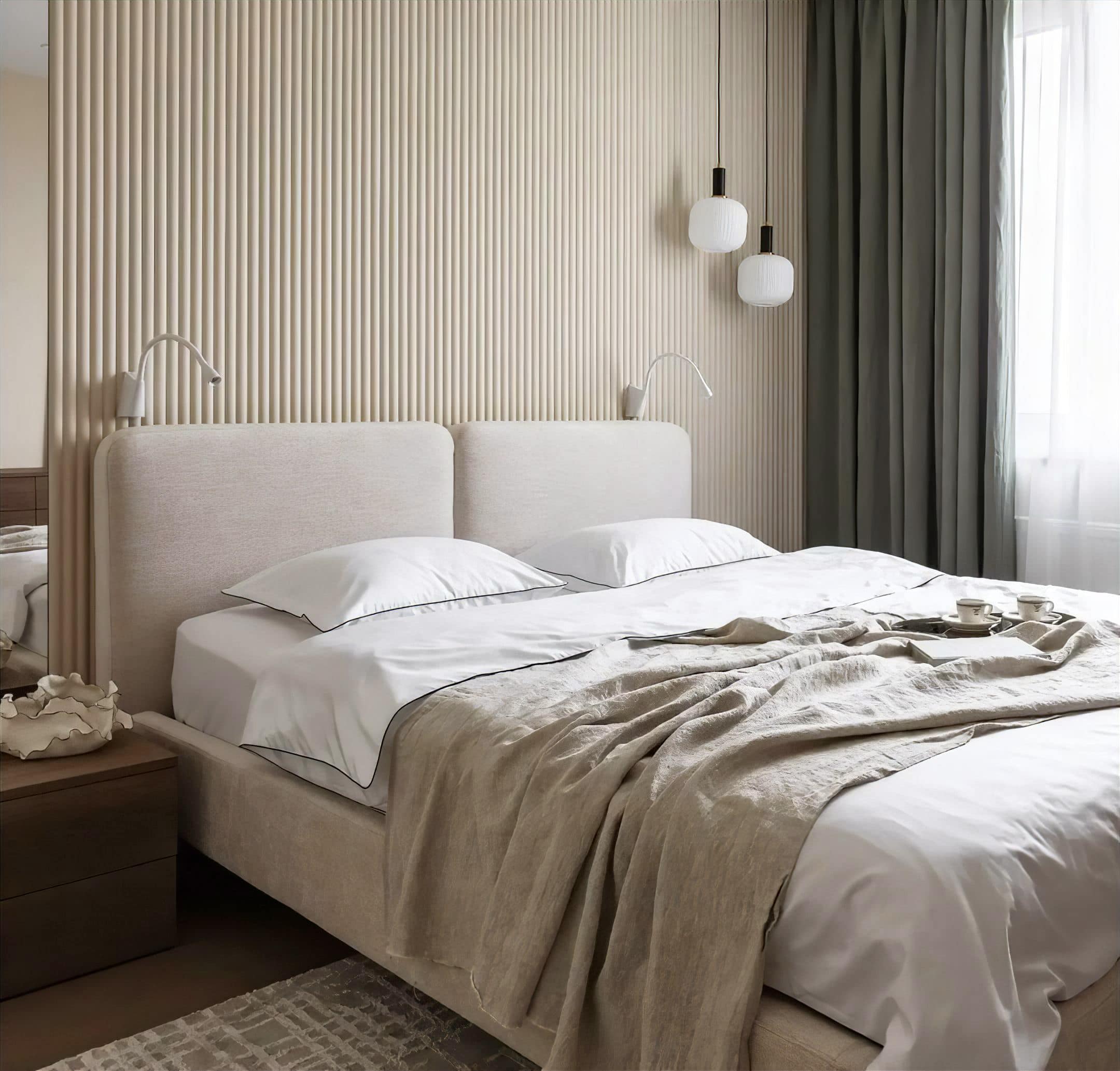 Двуспальная Кровать Тадао на ножках . Фото 8