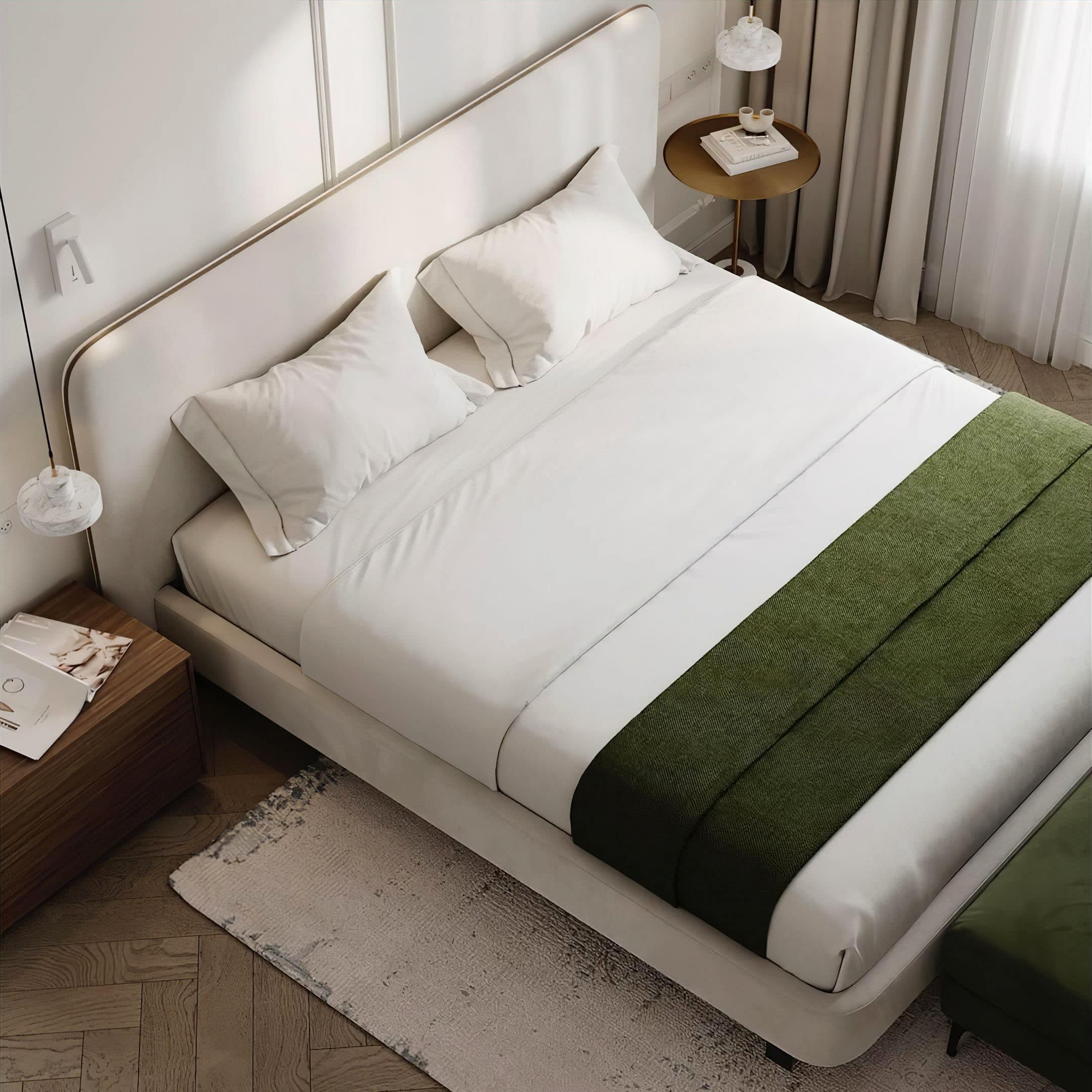 Двуспальная Кровать Барри на ножках . Фото 10