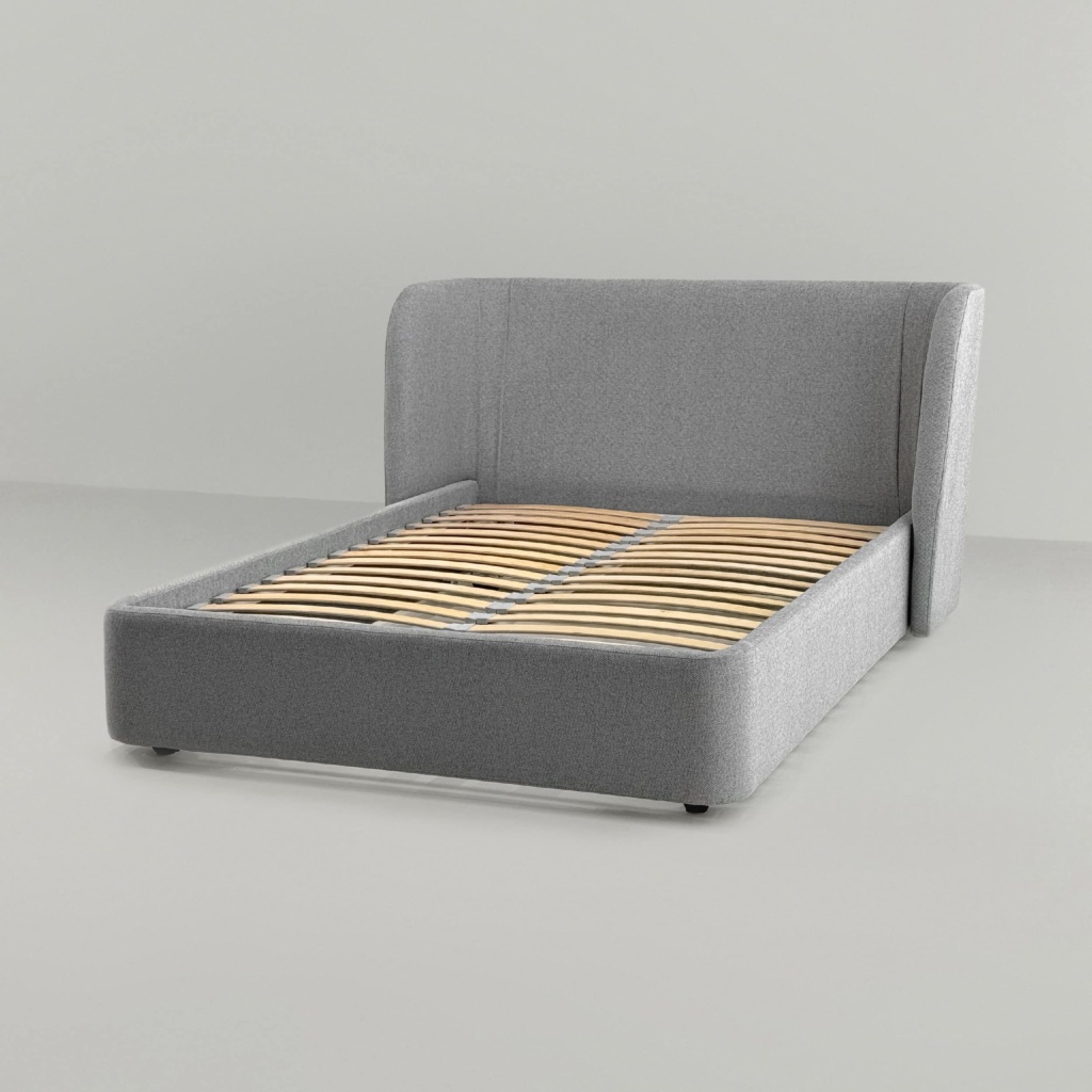 Кровать Дональд с подъемным механизмом в интерьере в обивке: Harmony 08 Rabbit. Фото 4