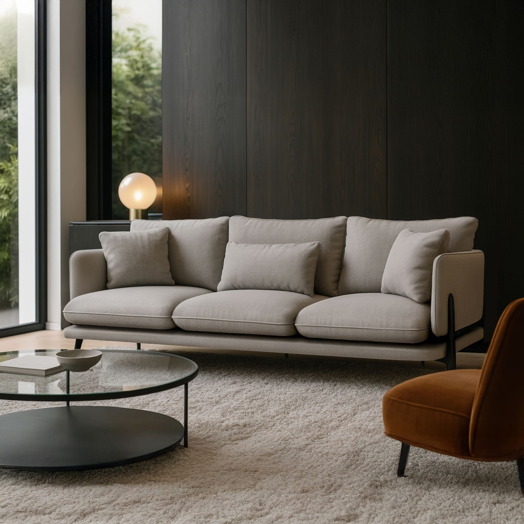 Диван Клауд в интерьере в обивке: Leonardo 13. Фото 1