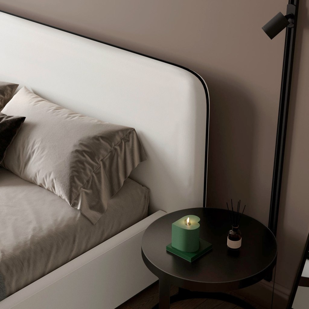 Подиумная кровать Барри в интерьере. Фото 1