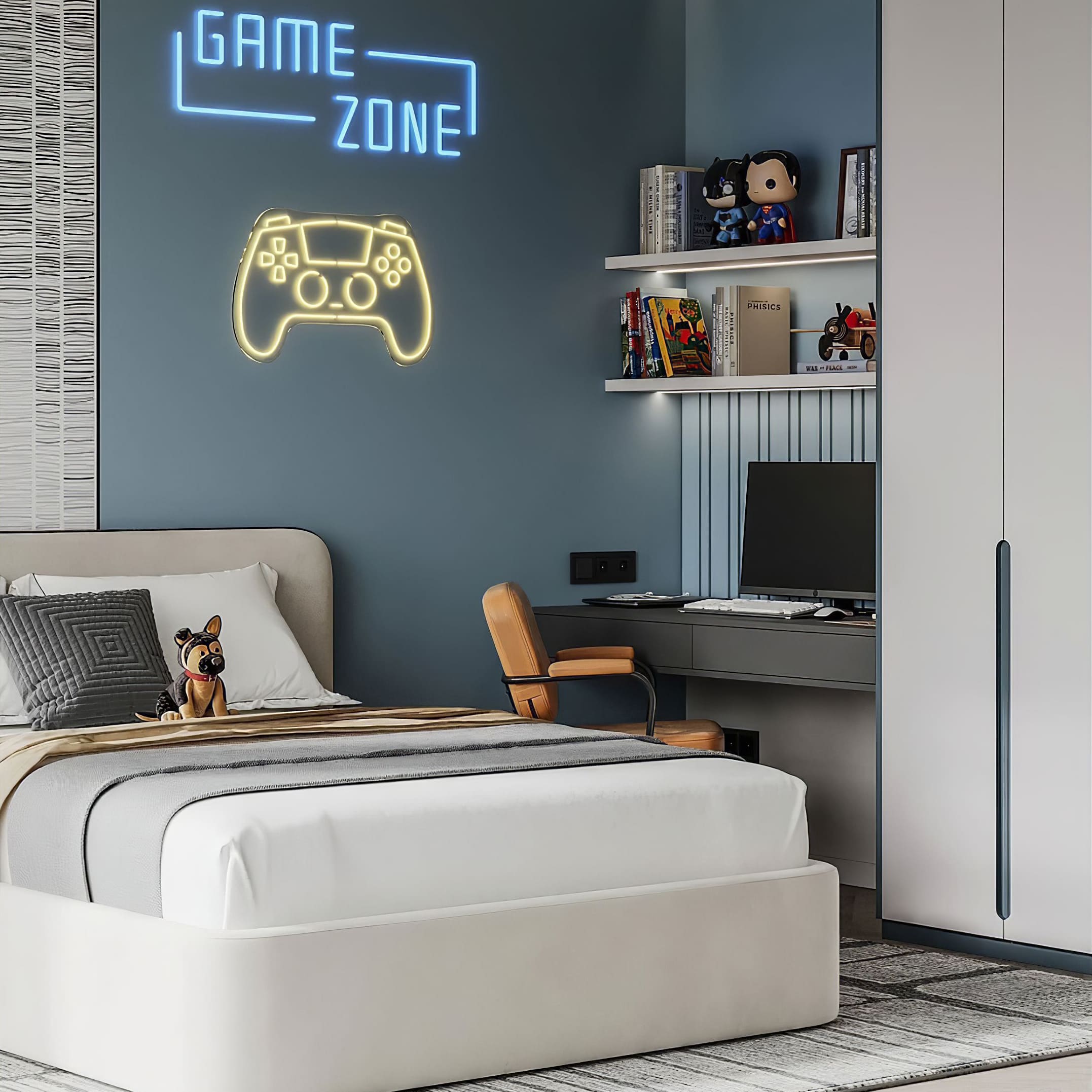 Подиумная кровать Барри в интерьере, дизайн от: Студия А+Б. Фото 8