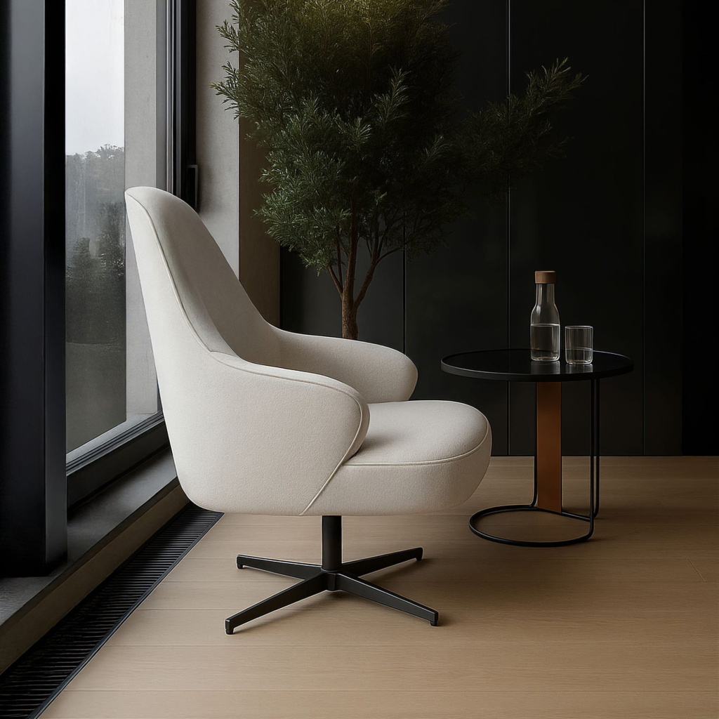 Кресло Магнус Поворотное в интерьере в обивке: Domiart Zenit 02. Фото 5