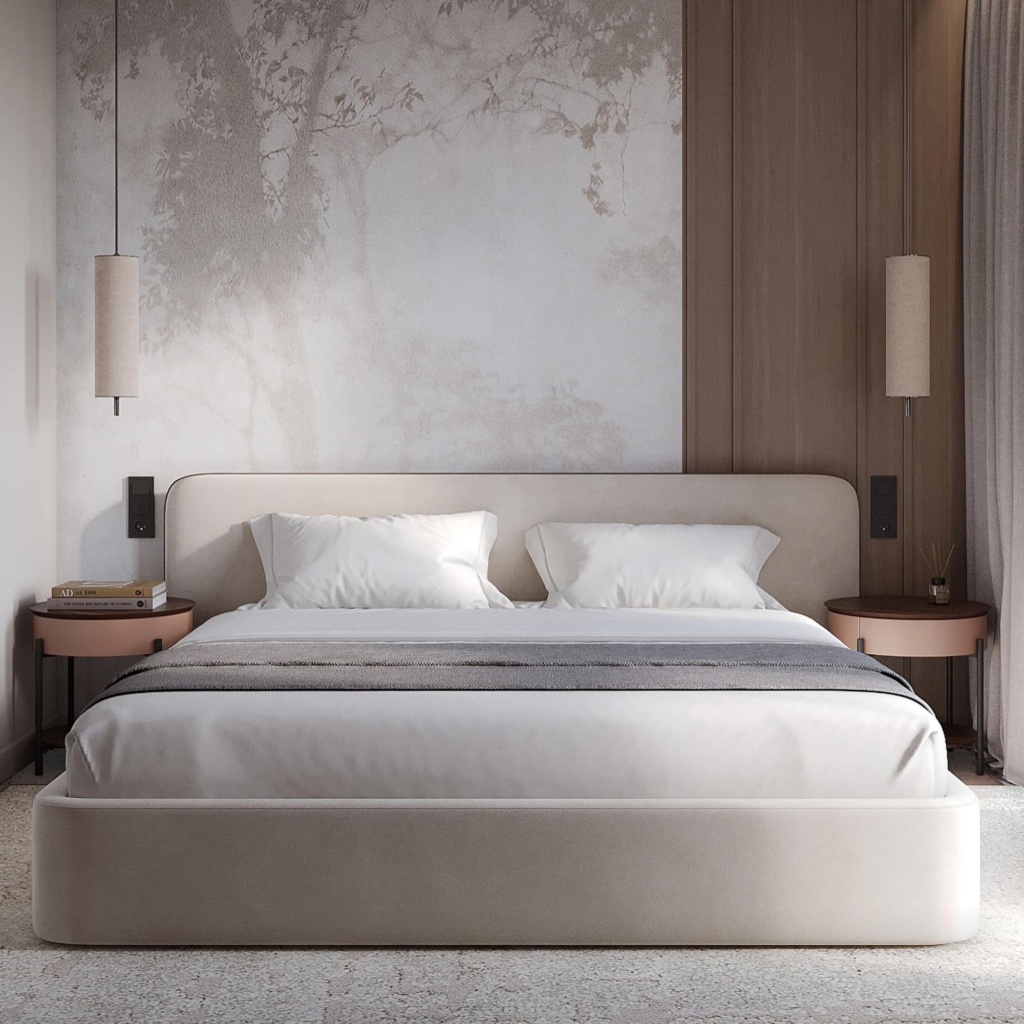 Подиумная кровать Барри в интерьере, дизайн от: Anna Ilina. Фото 12