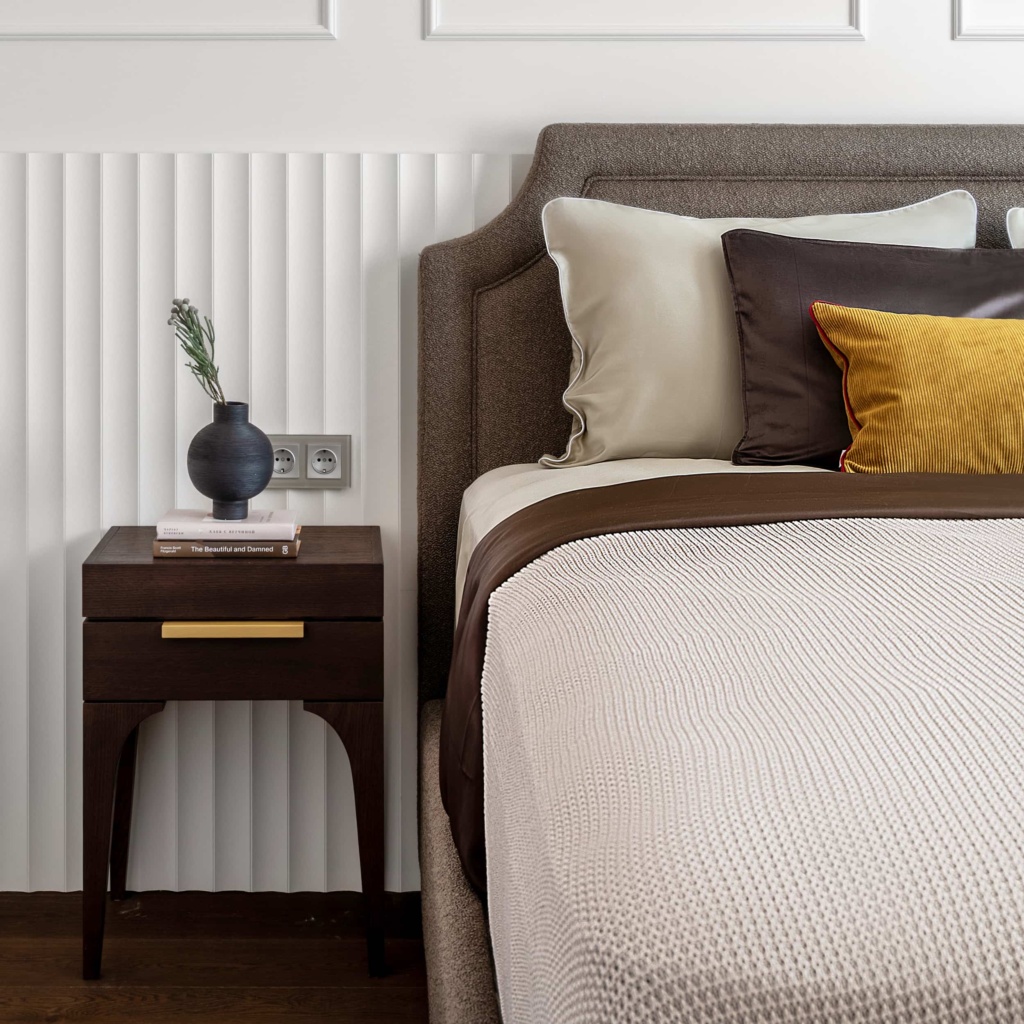 Кровать Томас с подъемным механизмом в интерьере в обивке: Artex Diella 1017, дизайн от: Васина Марина. Фото 4