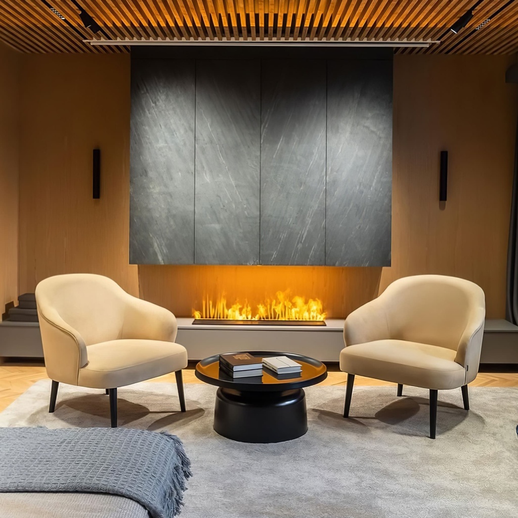 Интерьерное кресло Магнус Младший в интерьере в обивке: Egida Teddy 304, дизайн от: Дарья Руссу. Фото 1