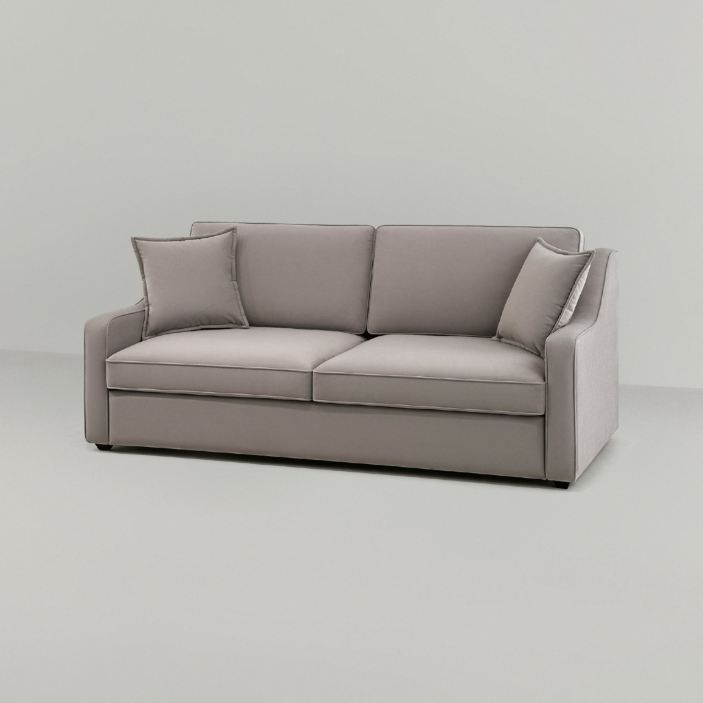 Диван Майк раскладной в интерьере в обивке: Parma 1003 Cappuccino. Фото 8