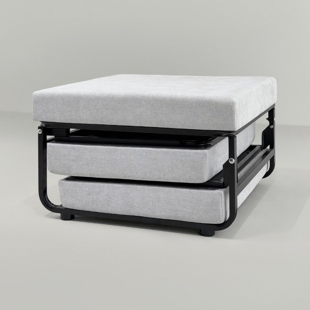 Раскладной пуф Кир в интерьере в обивке: Artex Bogema 17. Фото 2