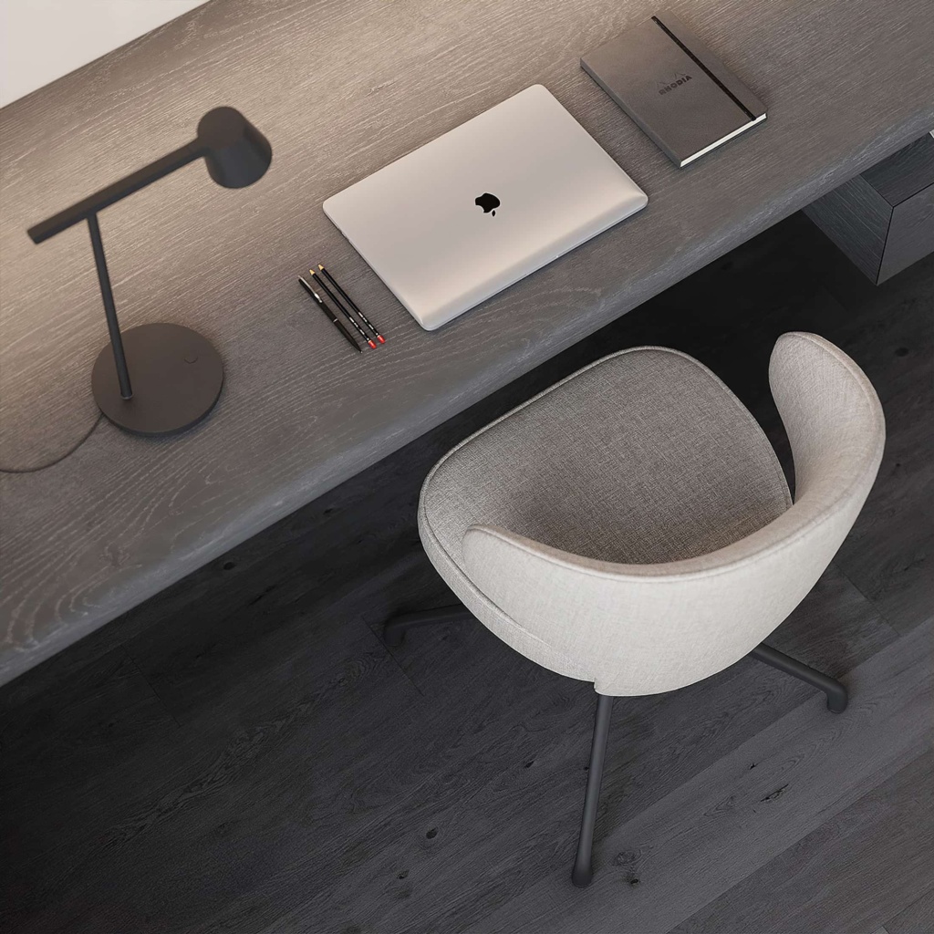 Поворотный стул Вито в интерьере в обивке: Melange 950, дизайн от: Дизайн-студия Make Art. Фото 1