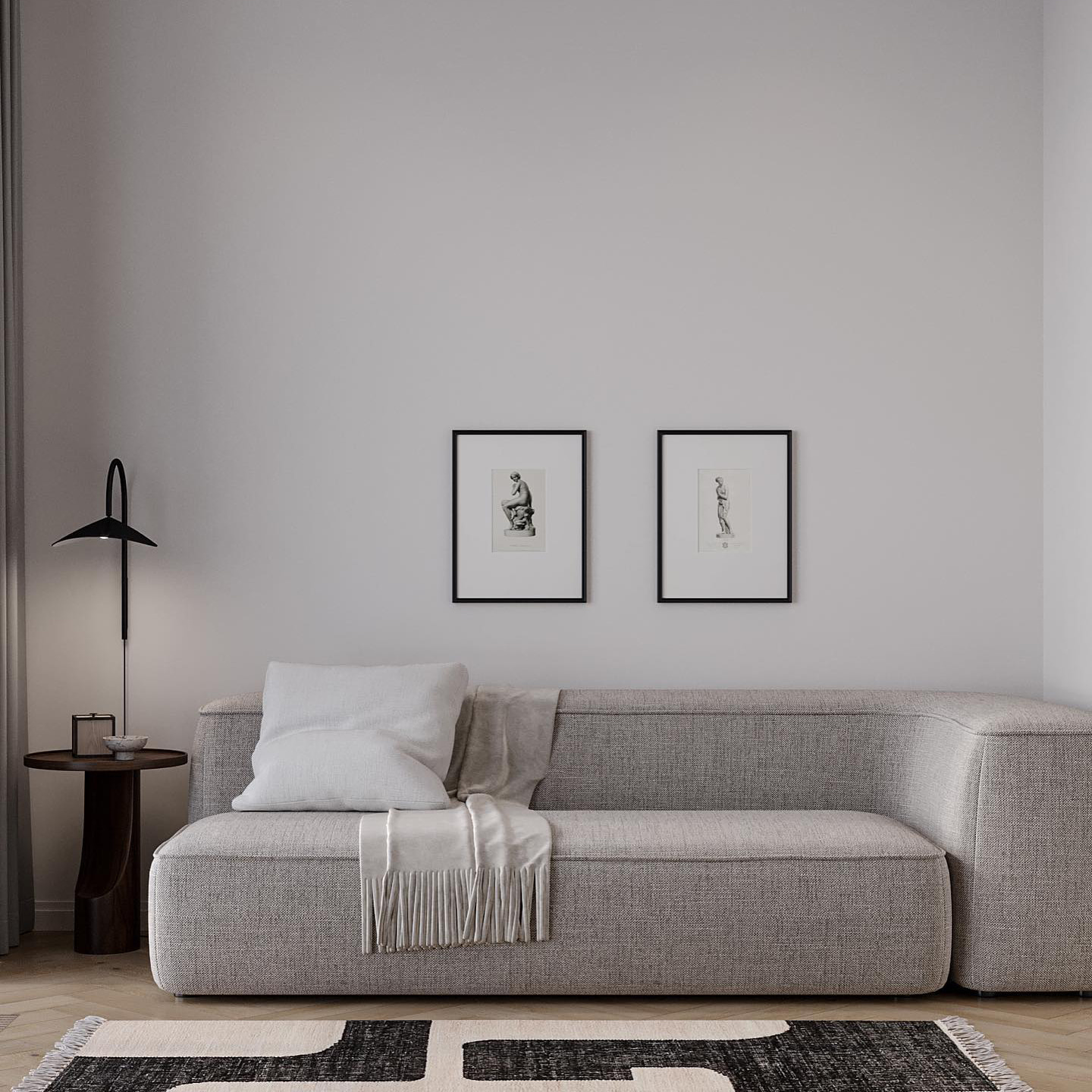 Диван Леман в интерьере в обивке: Paradise 13, дизайн от: Дина Вафина. Фото 7