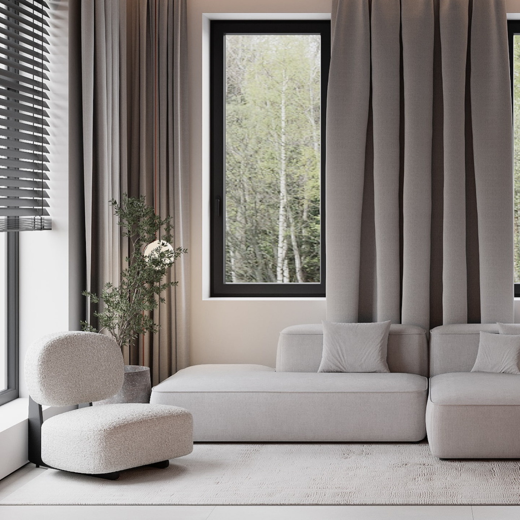 Диван Леман в интерьере, дизайн от: Make Art. Фото 2