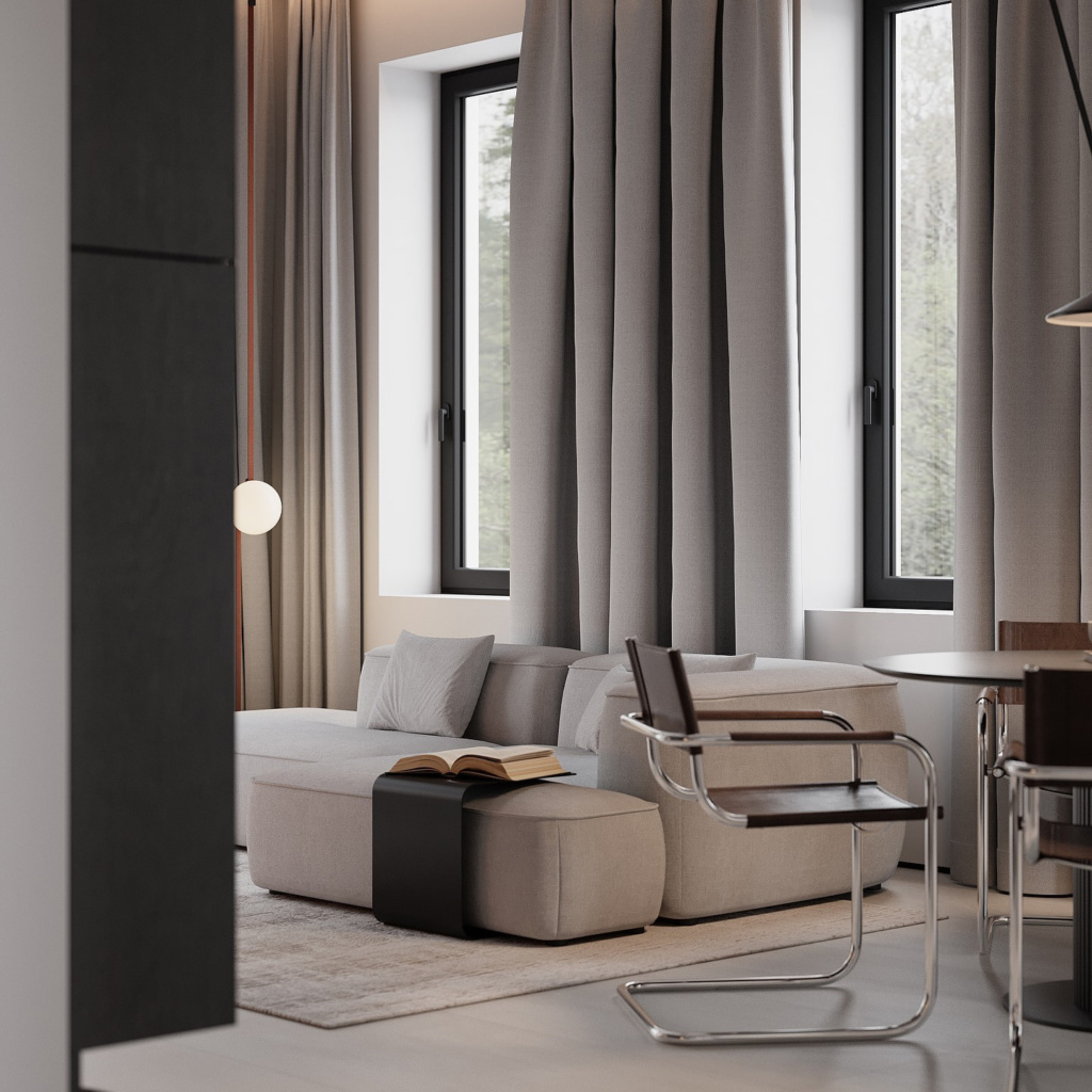 Диван Леман в интерьере, дизайн от: Make Art. Фото 3