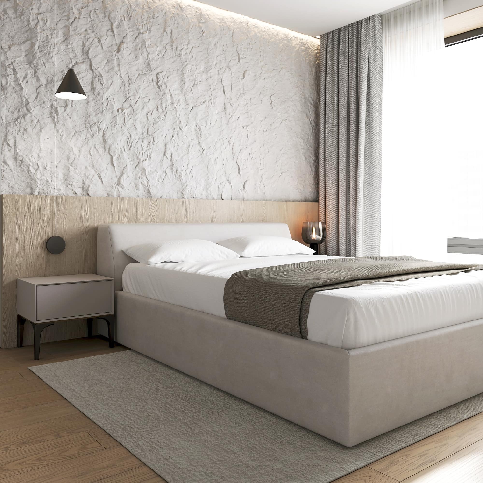 Двуспальная Кровать Уолтер с подъемным механизмом . Фото 8