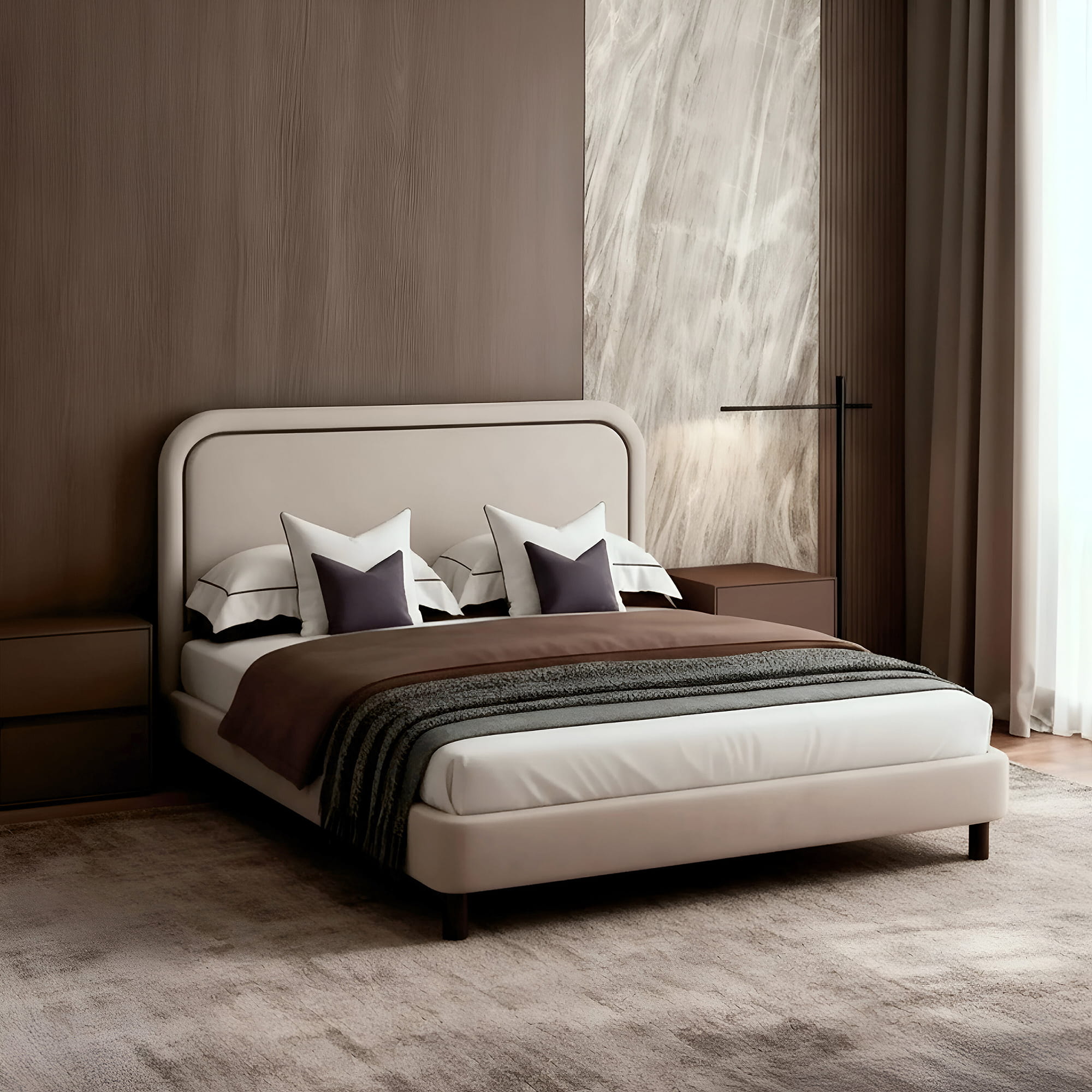 Двуспальная Кровать Лукас на ножках . Фото 6