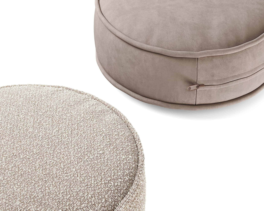 Круглая декоративная подушка с кантиком . Фото 4