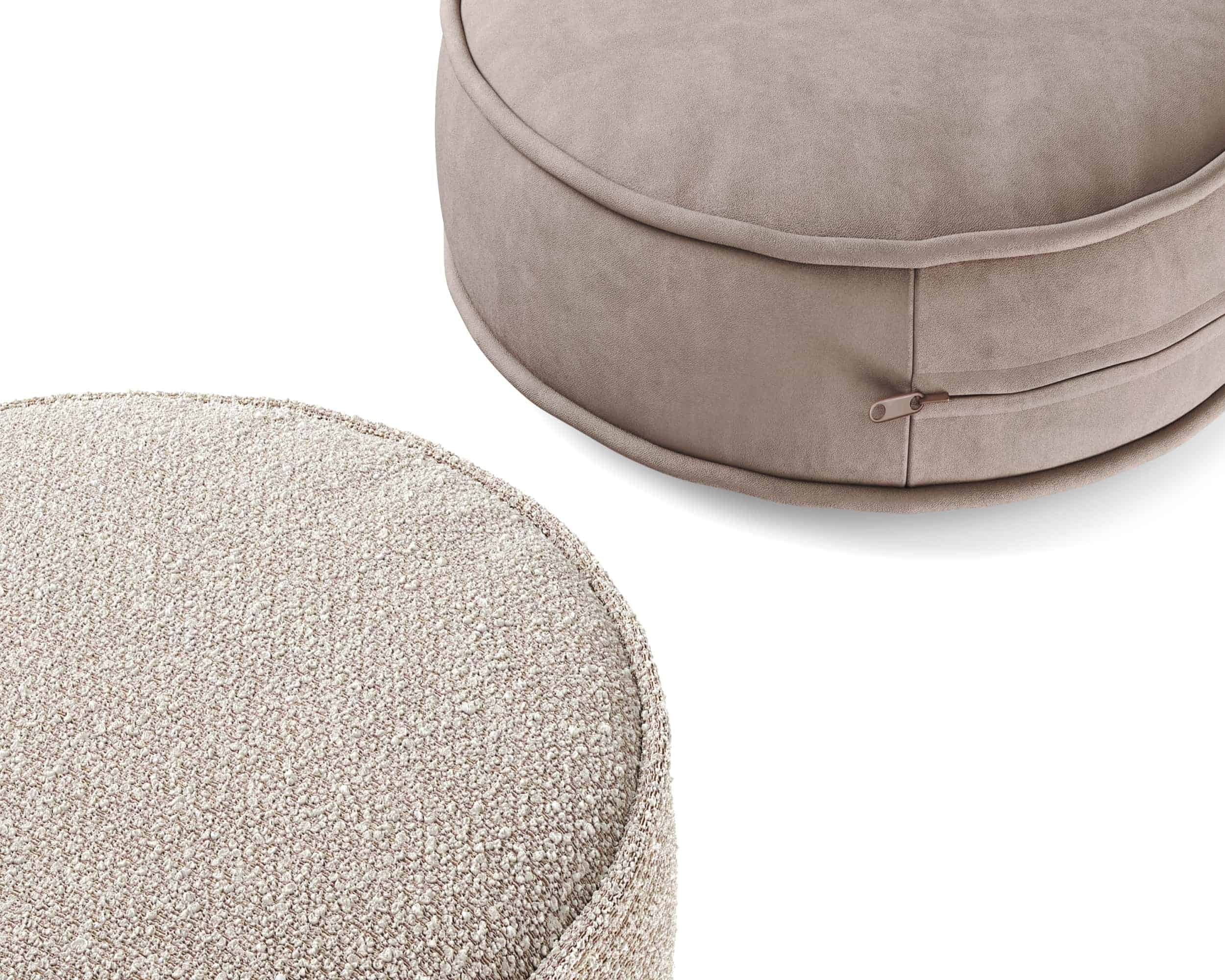 Круглая декоративная подушка с кантиком . Фото 4