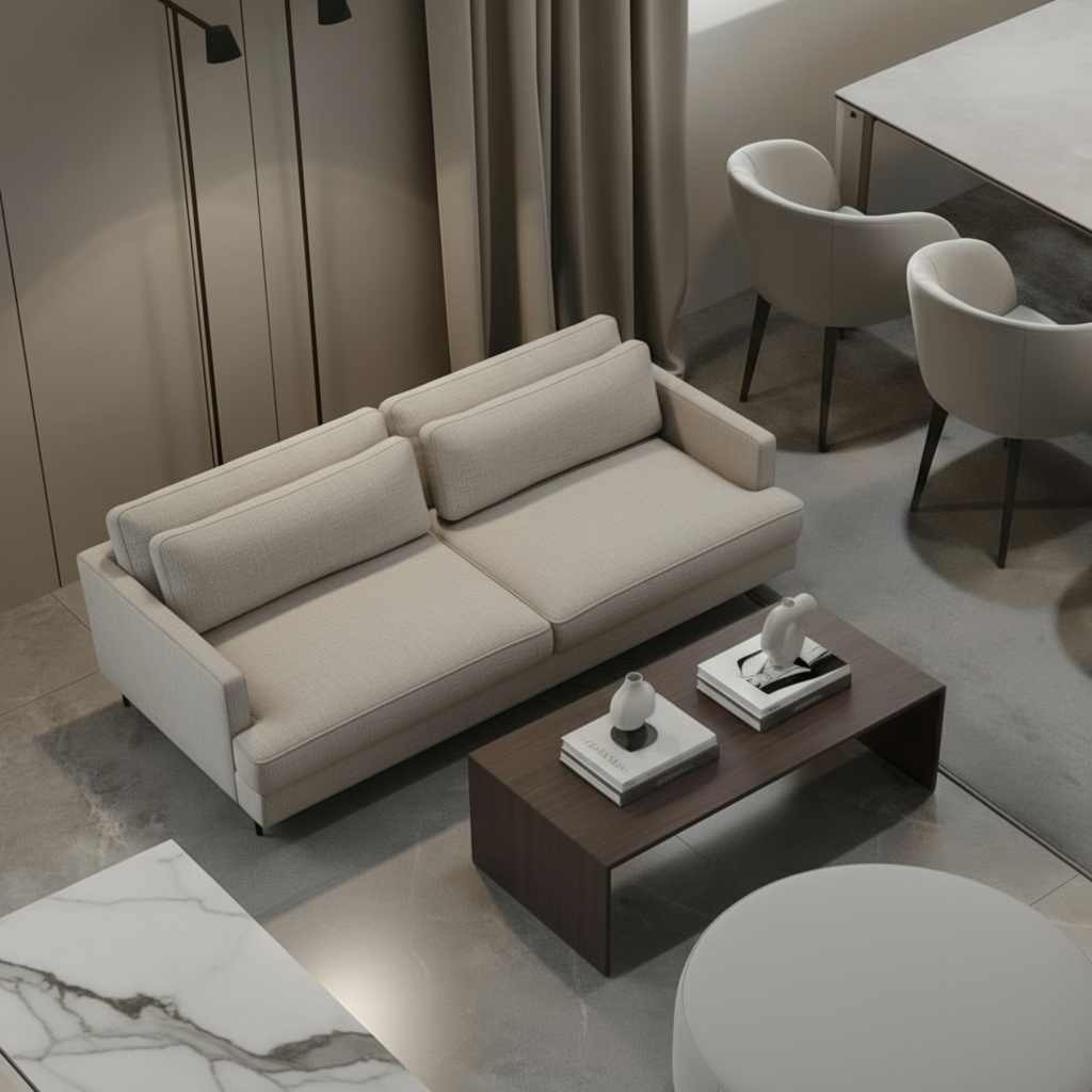 Диван Мэтт раскладной в интерьере в обивке: No-frames Cos 1. Фото 1