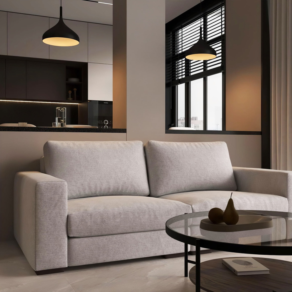 Диван Паркер раскладной в интерьере, дизайн от: @sa111a.viz. Фото 6