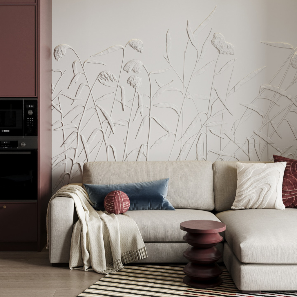 Диван Паркер раскладной в интерьере, дизайн от: Lights & Shadows. Фото 5