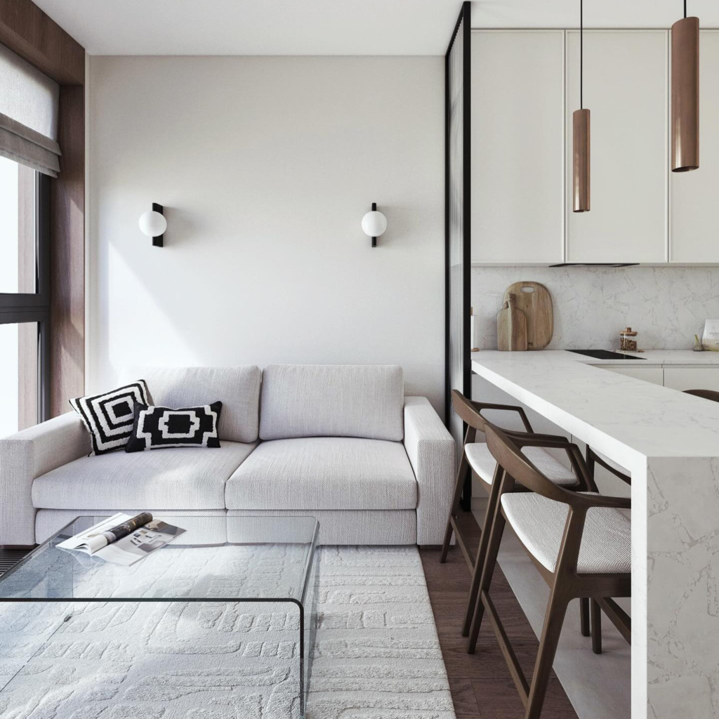 Диван Паркер раскладной в интерьере, дизайн от: Егор Сомов. Фото 2