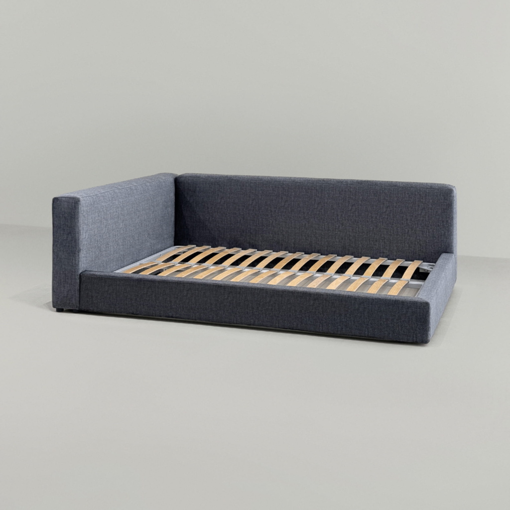 Детская кровать Мэни в интерьере в обивке: Missoni 06 Indigo Grey. Фото 12