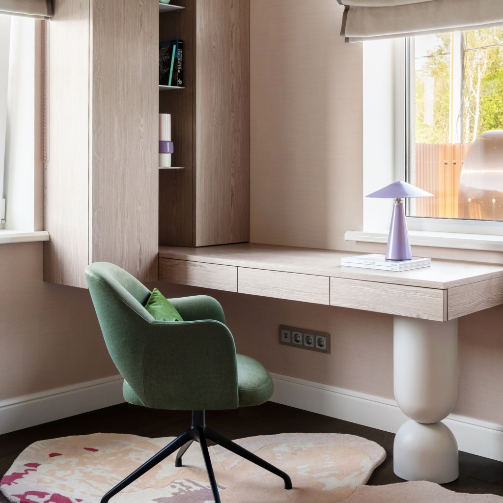 Поворотный стул Рольф в интерьере в обивке: Noframes Borneo 06, дизайн от: Васина Марина. Фото 4