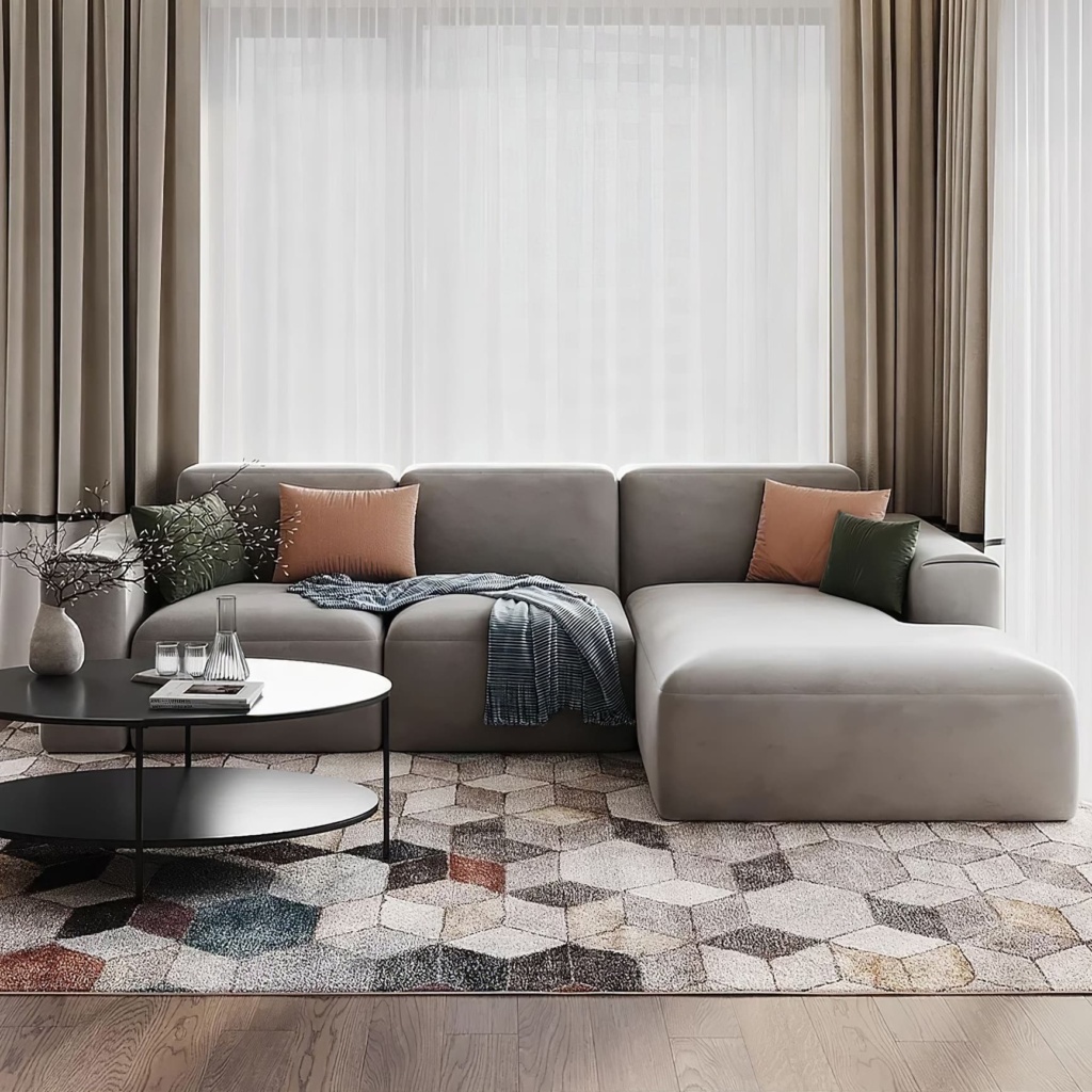 Диван Джэк раскладной в интерьере, дизайн от: TS Design. Фото 4