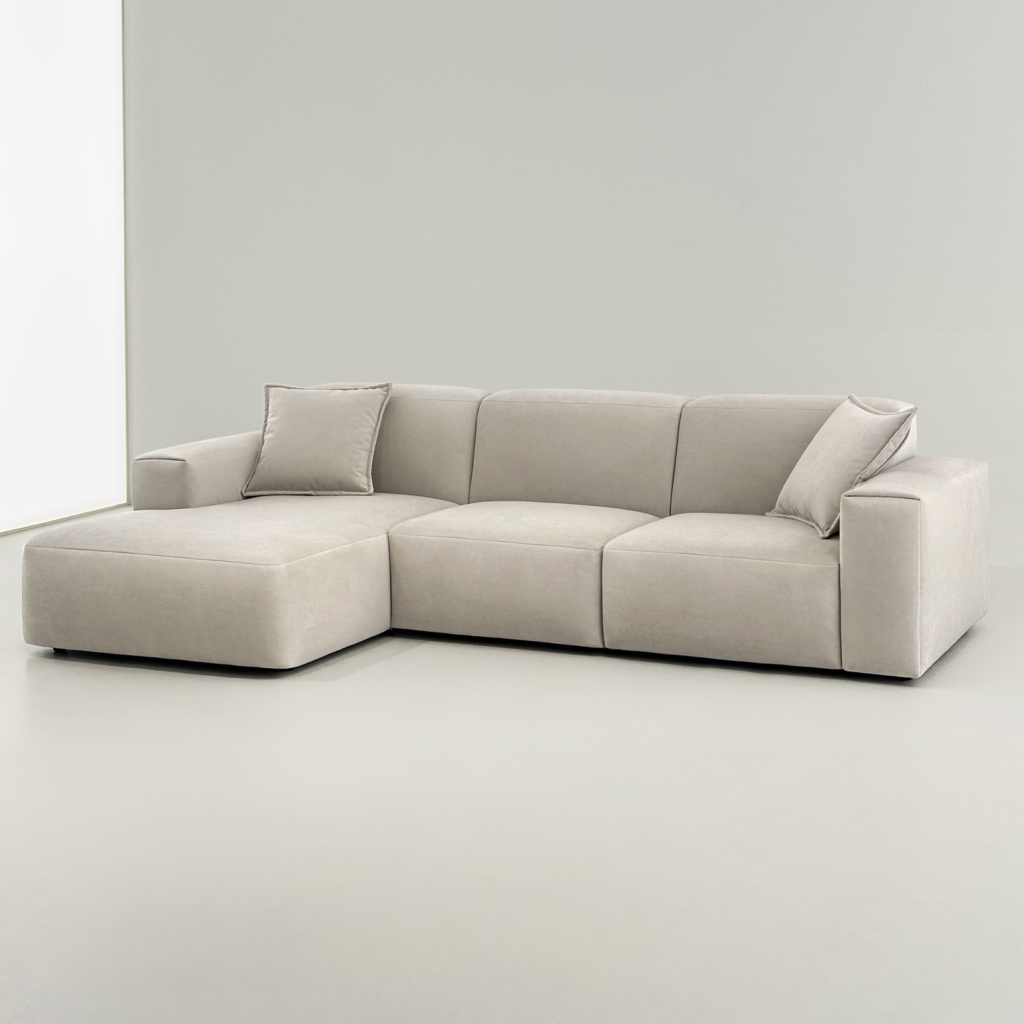 Диван Джэк раскладной в интерьере в обивке: Egida Teddy 004. Фото 5