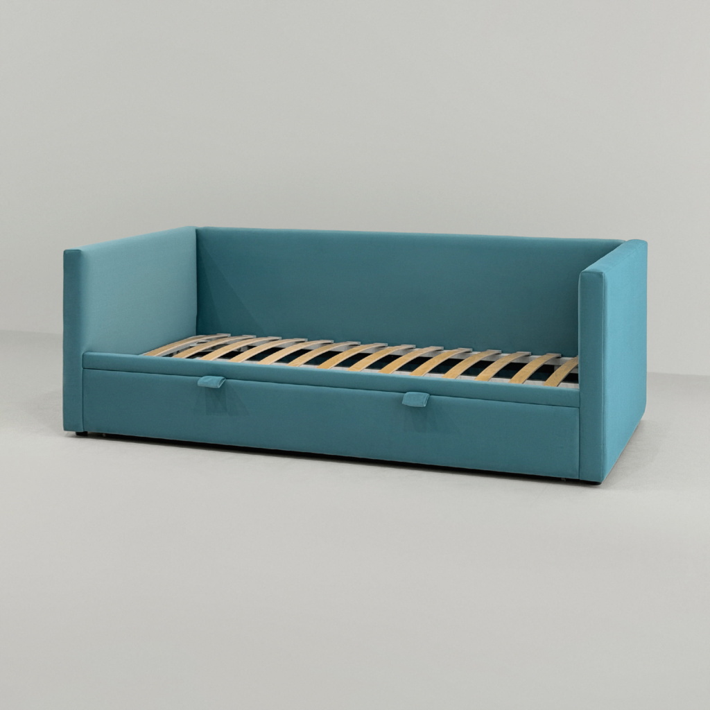 Детская кровать Лео в интерьере в обивке: Zenit 17. Фото 3