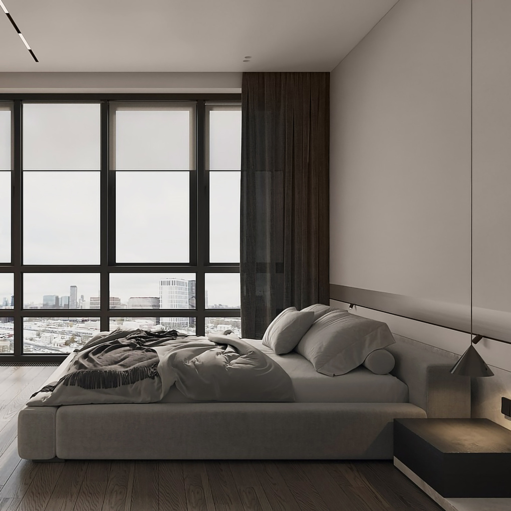 Низкая кровать Каспер Mini в интерьере, дизайн от: Татьяна Мирошниченко . Фото 3