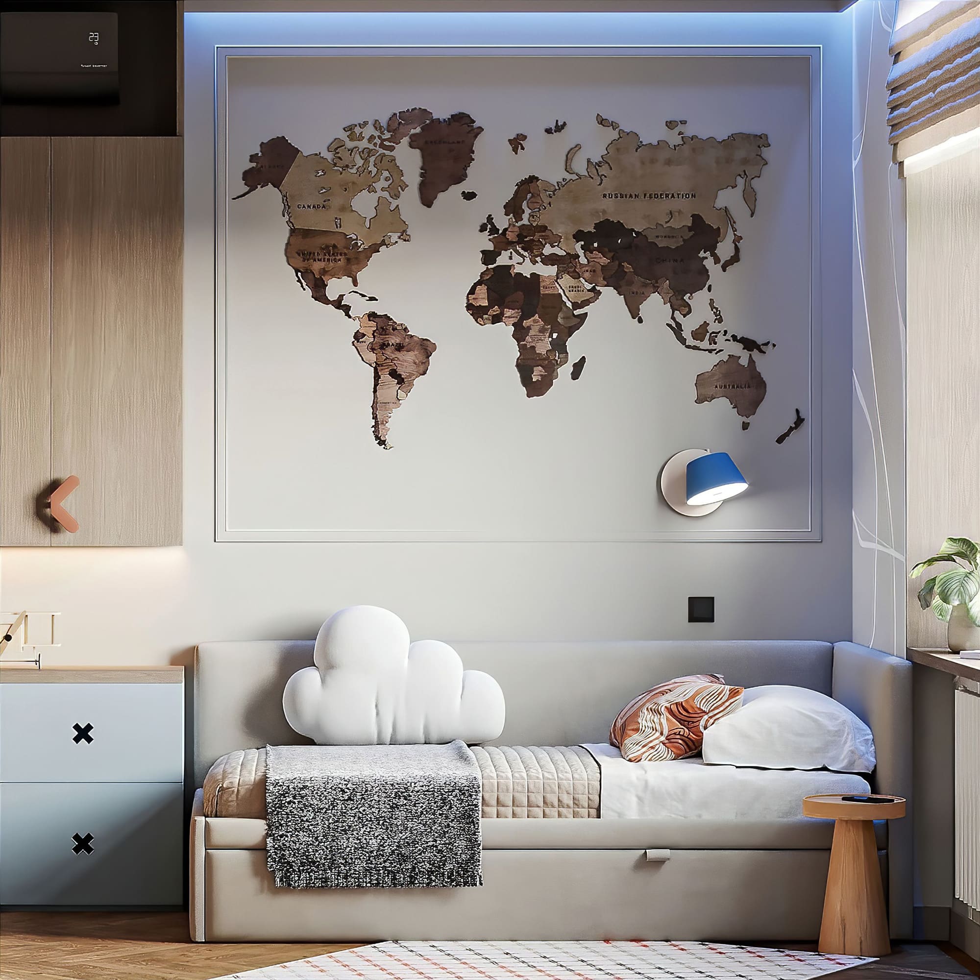 Детская кровать Лео с одним бортом . Фото 9