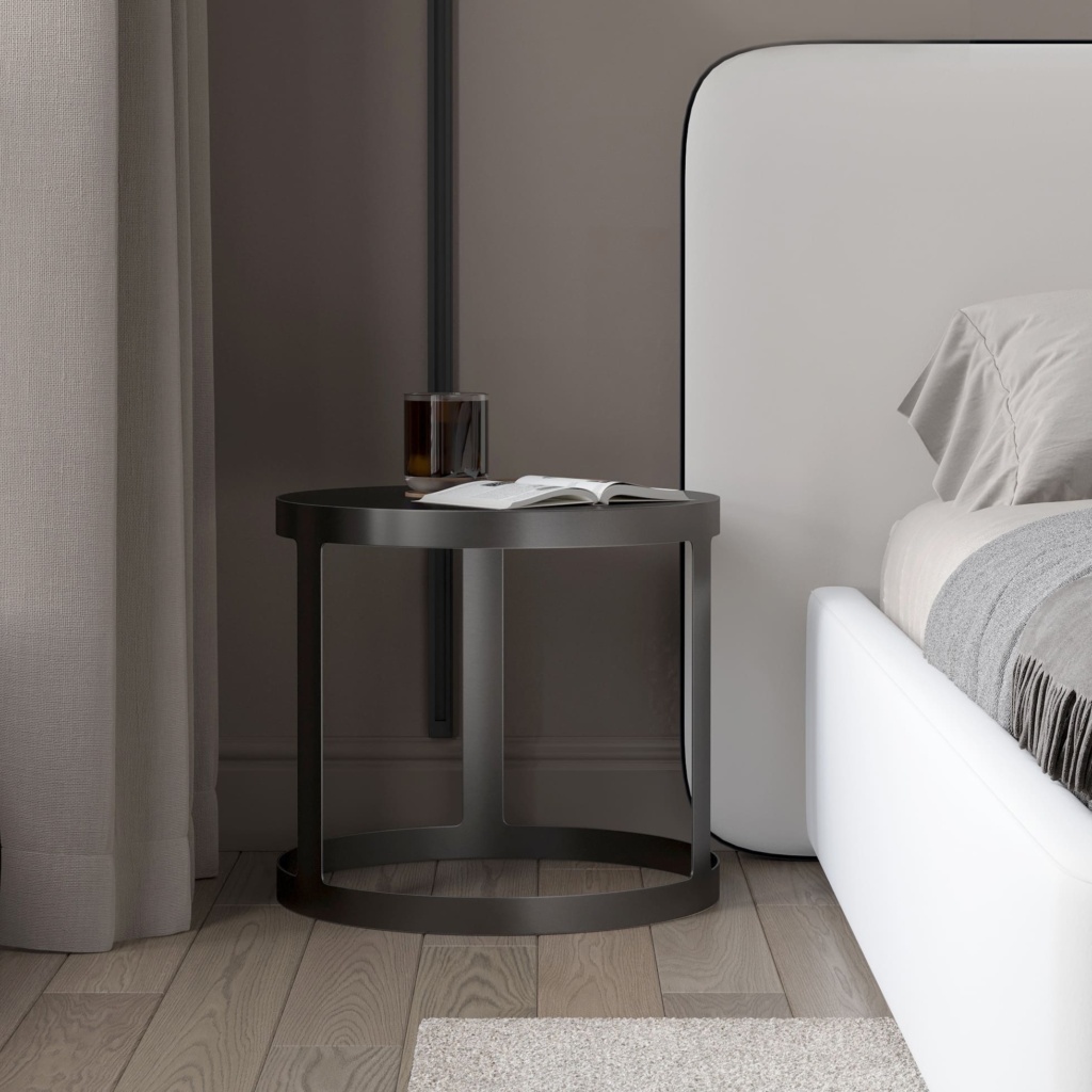 Кофейный стол Оскар нержавеющая сталь в интерьере. Фото 2