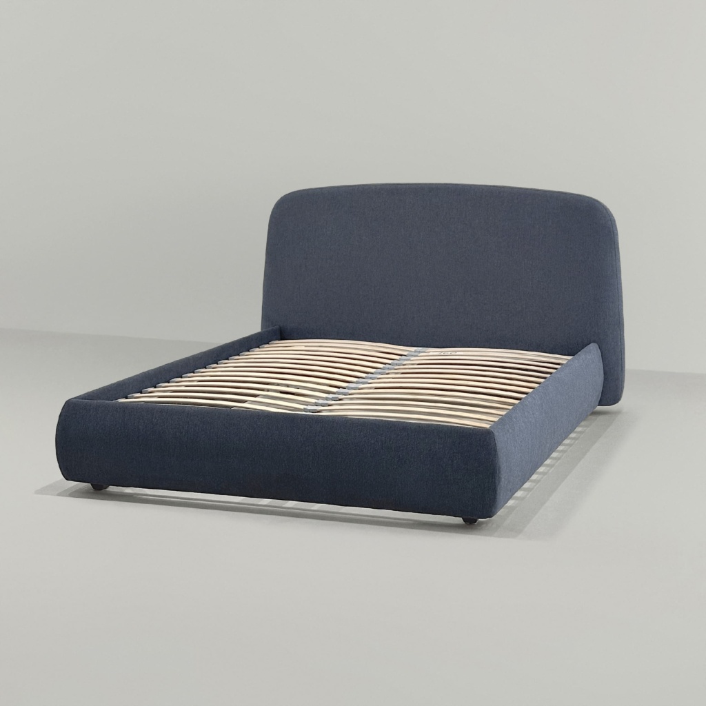 Кровать Конор с подъемным механизмом в интерьере в обивке: Loft 23 Anthracite. Фото 9