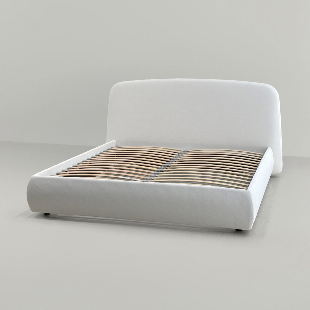 Кровать Конор с подъемным механизмом в интерьере в обивке: Sharli 01 Milk. Фото 12