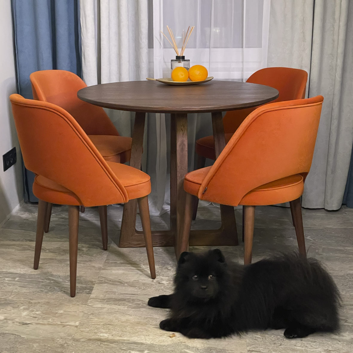 Круглый Обеденный стол Картер обеденный. Фото 9