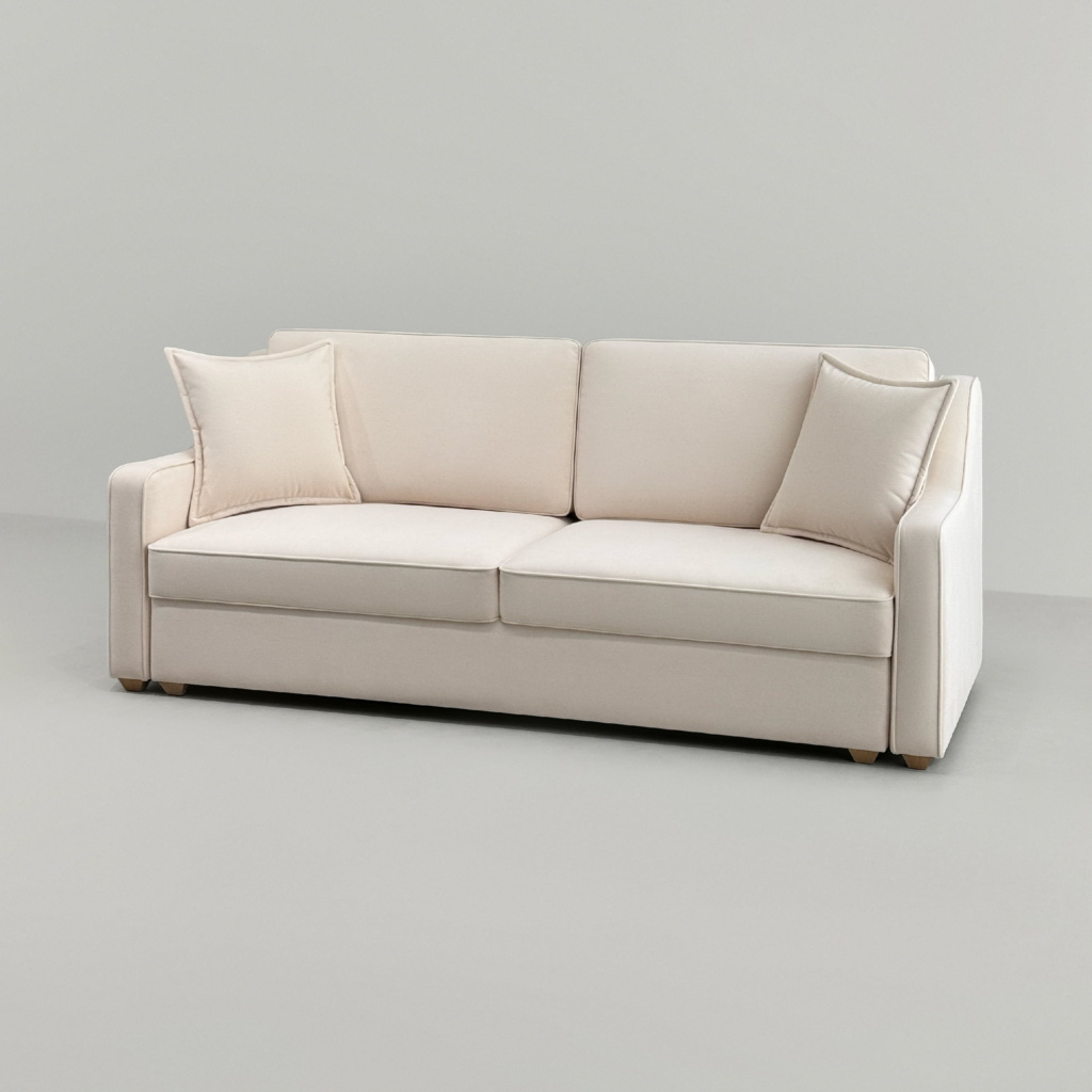 Диван Майк раскладной в интерьере в обивке: Egida Teddy 321. Фото 6