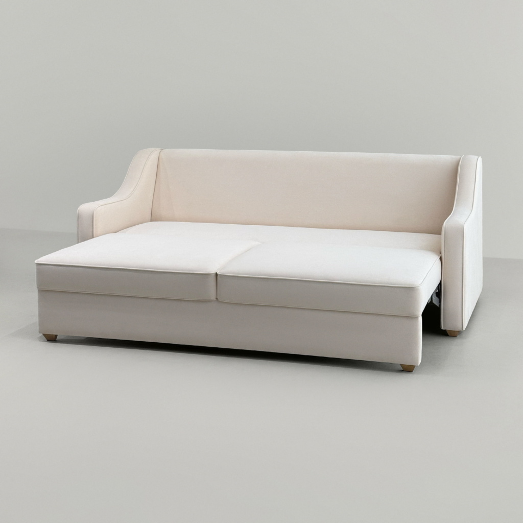 Диван Майк раскладной в интерьере в обивке: Egida Teddy 321. Фото 7